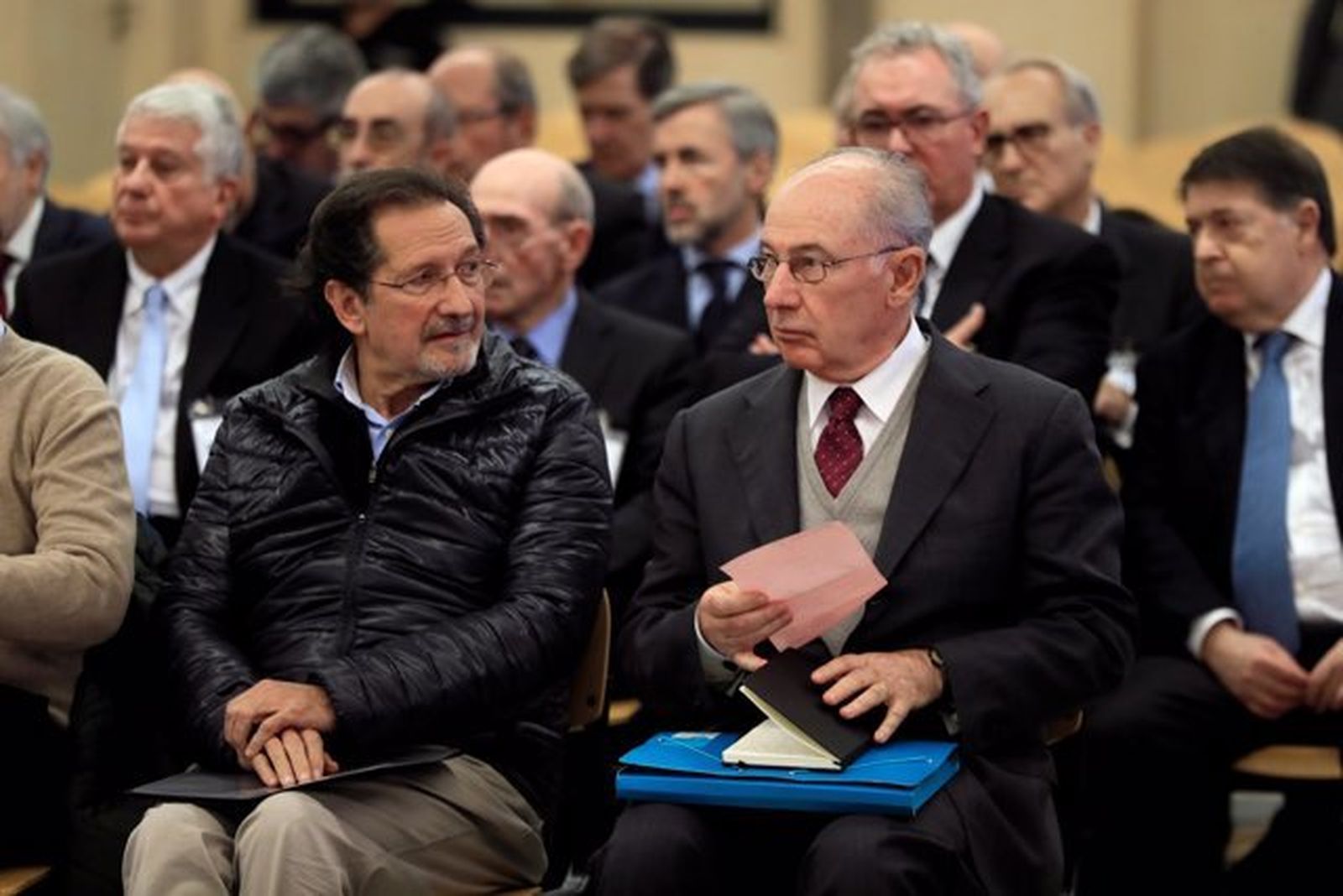 Rato y los otros 33 acusados por la salida a Bolsa de Bankia durante el juicio