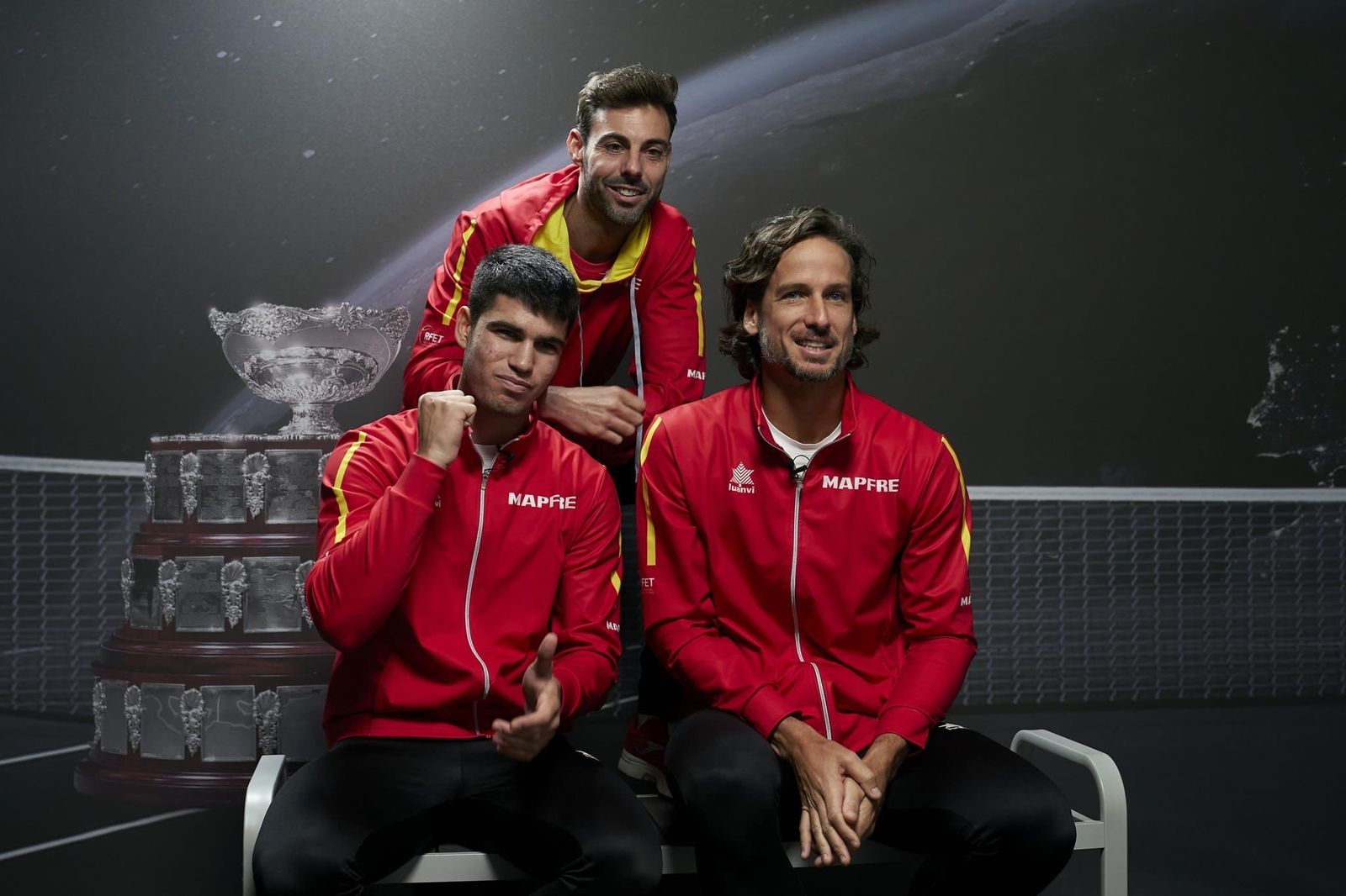 Albert Ramos, Carlos Alcaraz y Feliciano López
