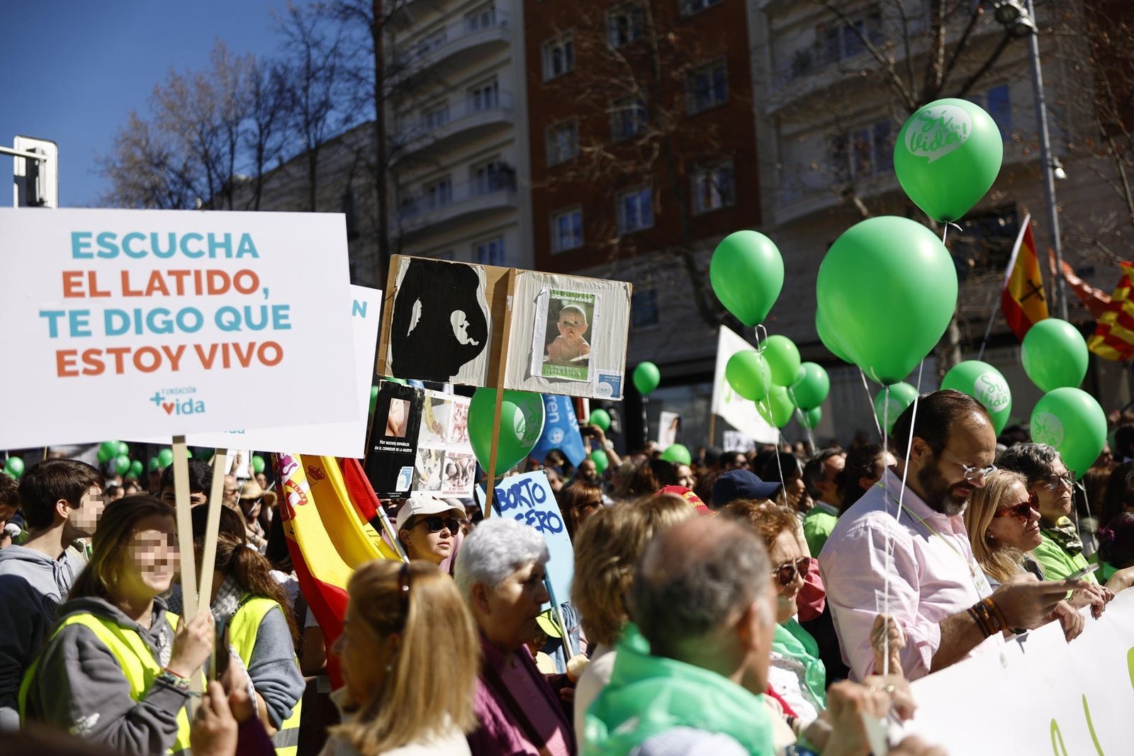 Marcha por la vida en las calles de Madrid