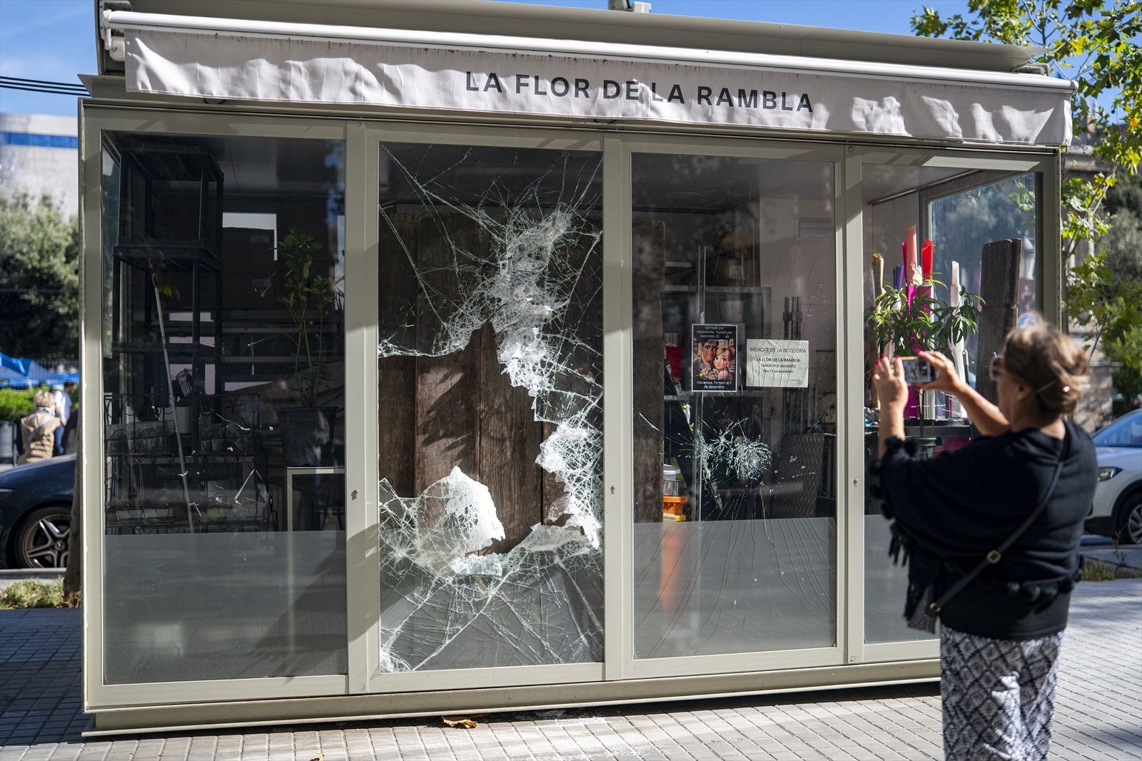 Destrozos en Barcelona