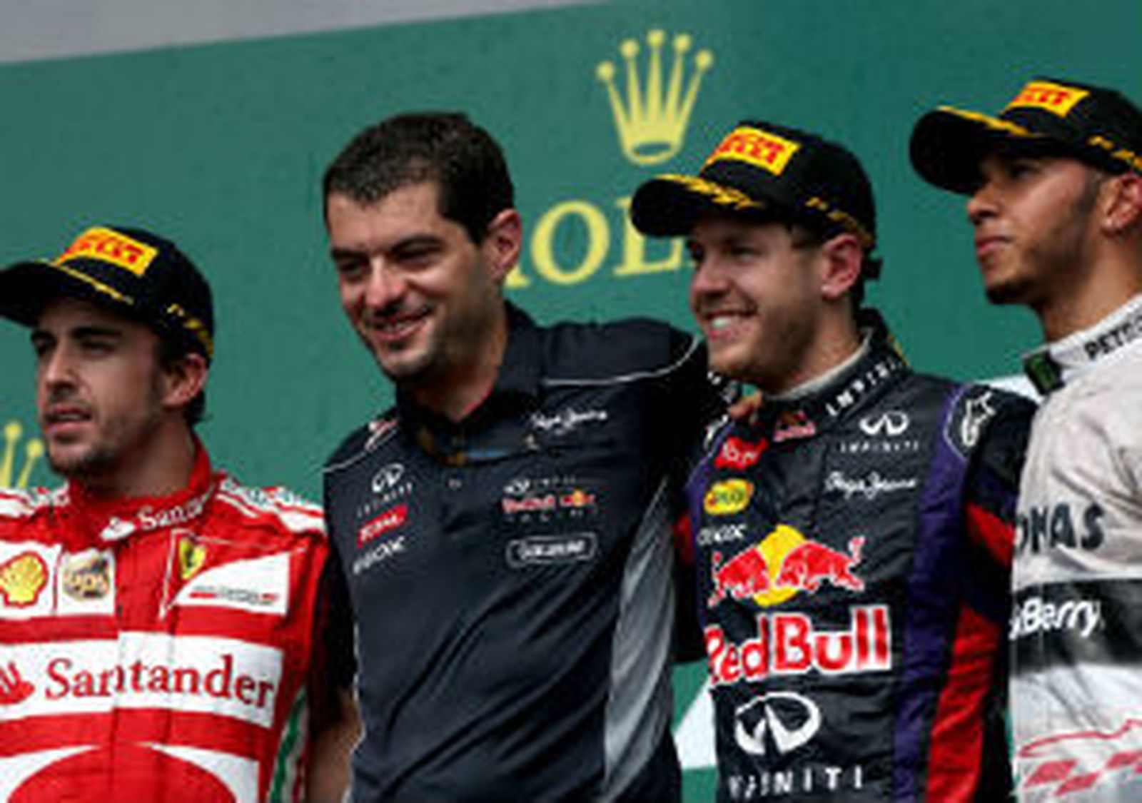 Alonso, Vettel y Hamilton