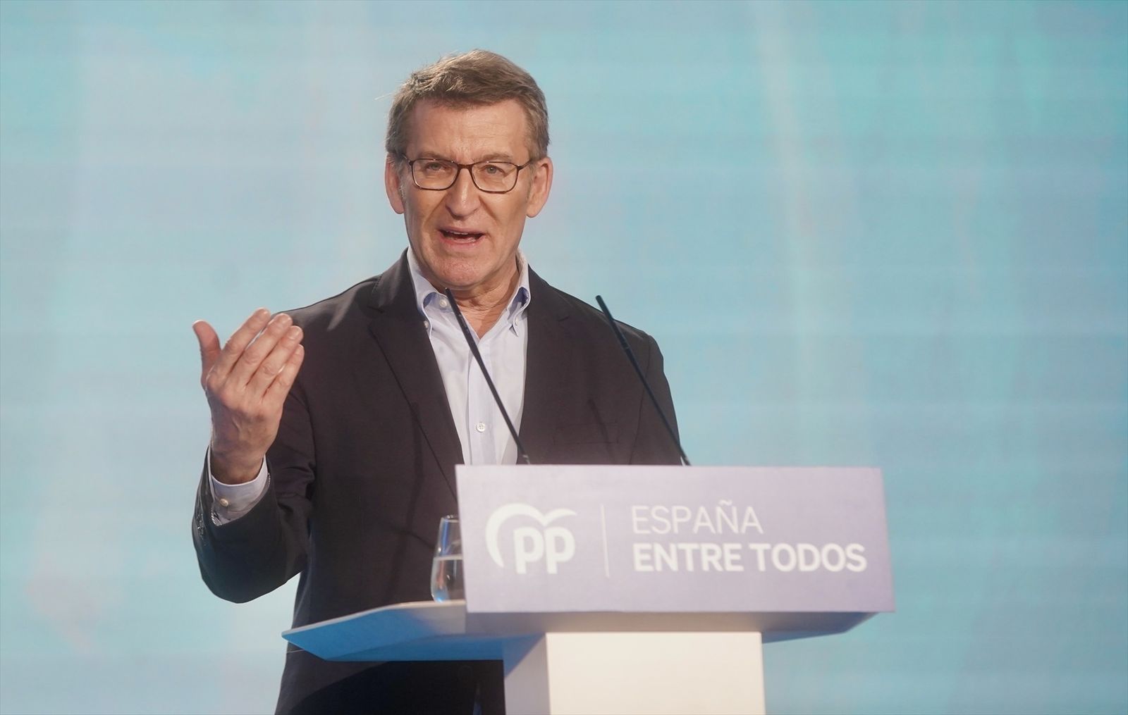 El presidente del Partido Popular, Alberto Núñez Feijóo