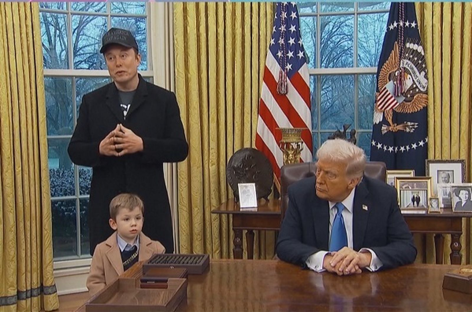 Elon Musk con el presidente norteamericano Donad Trump