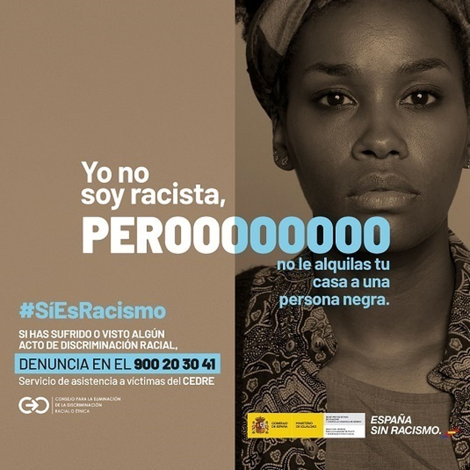 Cartel de la campaña 'Sí es racismo'