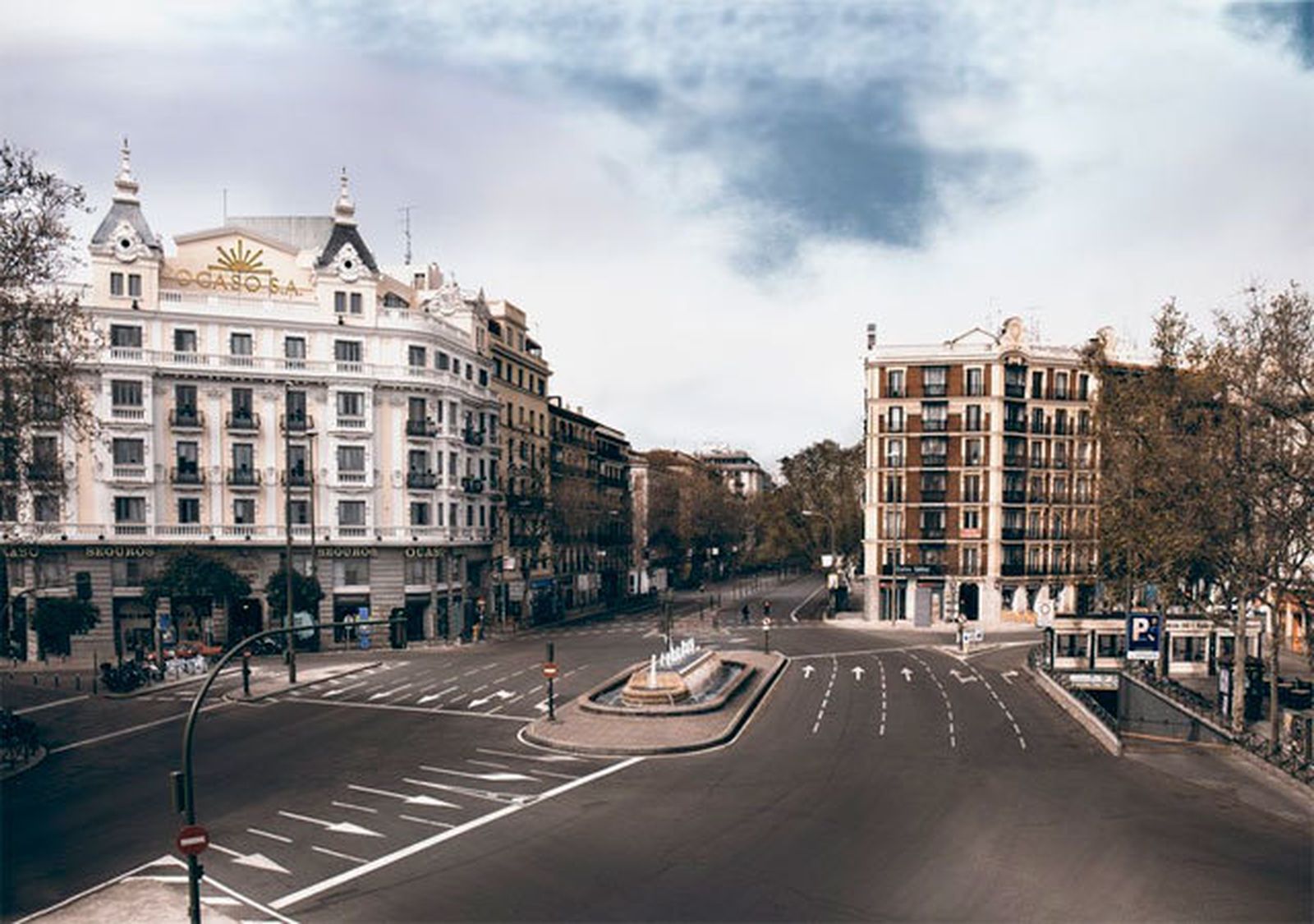 La Glorieta de Bilbao, vacía