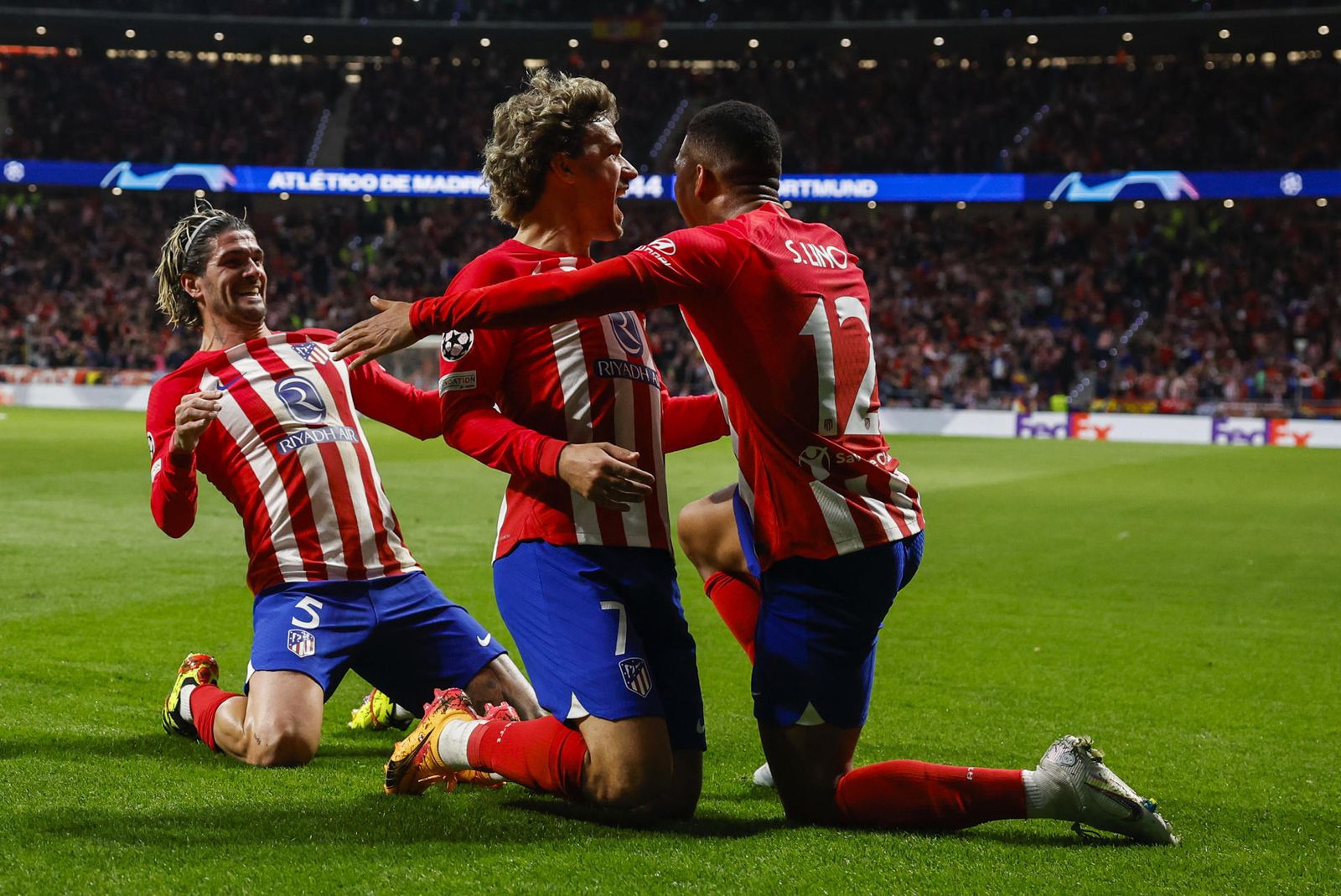 De Paul, Griezmann y Lino