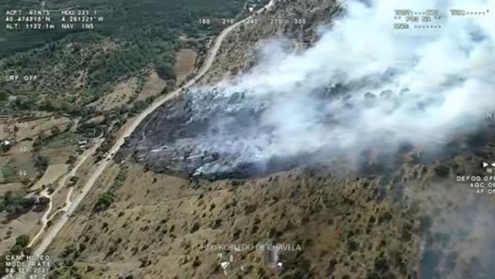 Controlan en 70 minutos un incendio forestal en Robledo de Chavela