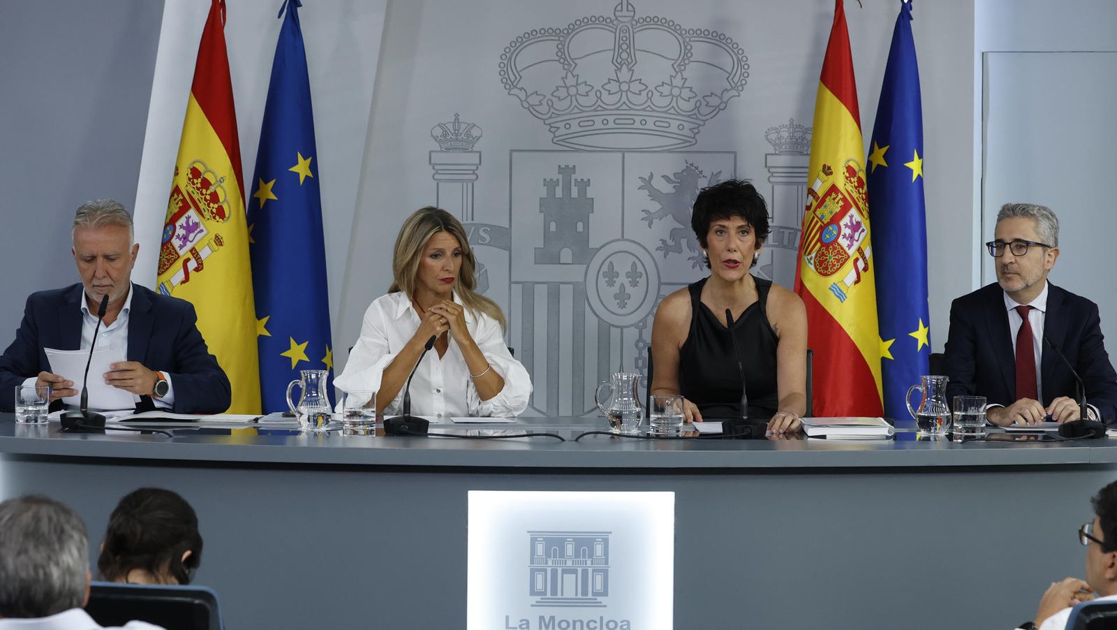 Rueda de prensa tras la reunión del Consejo de Ministros