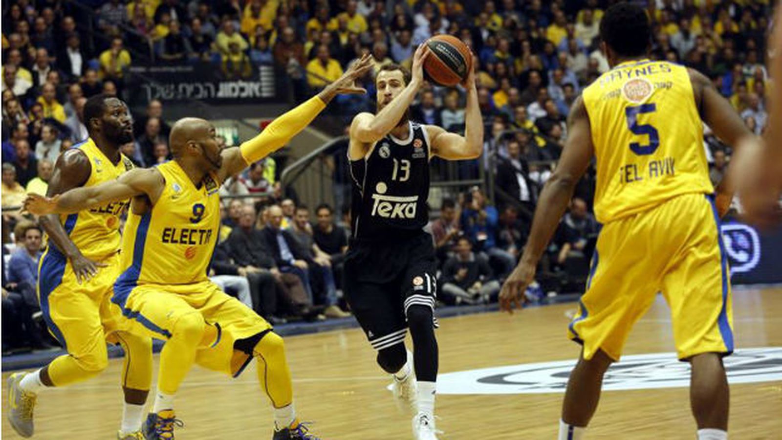 Sergio Rodríguez ante Maccabi