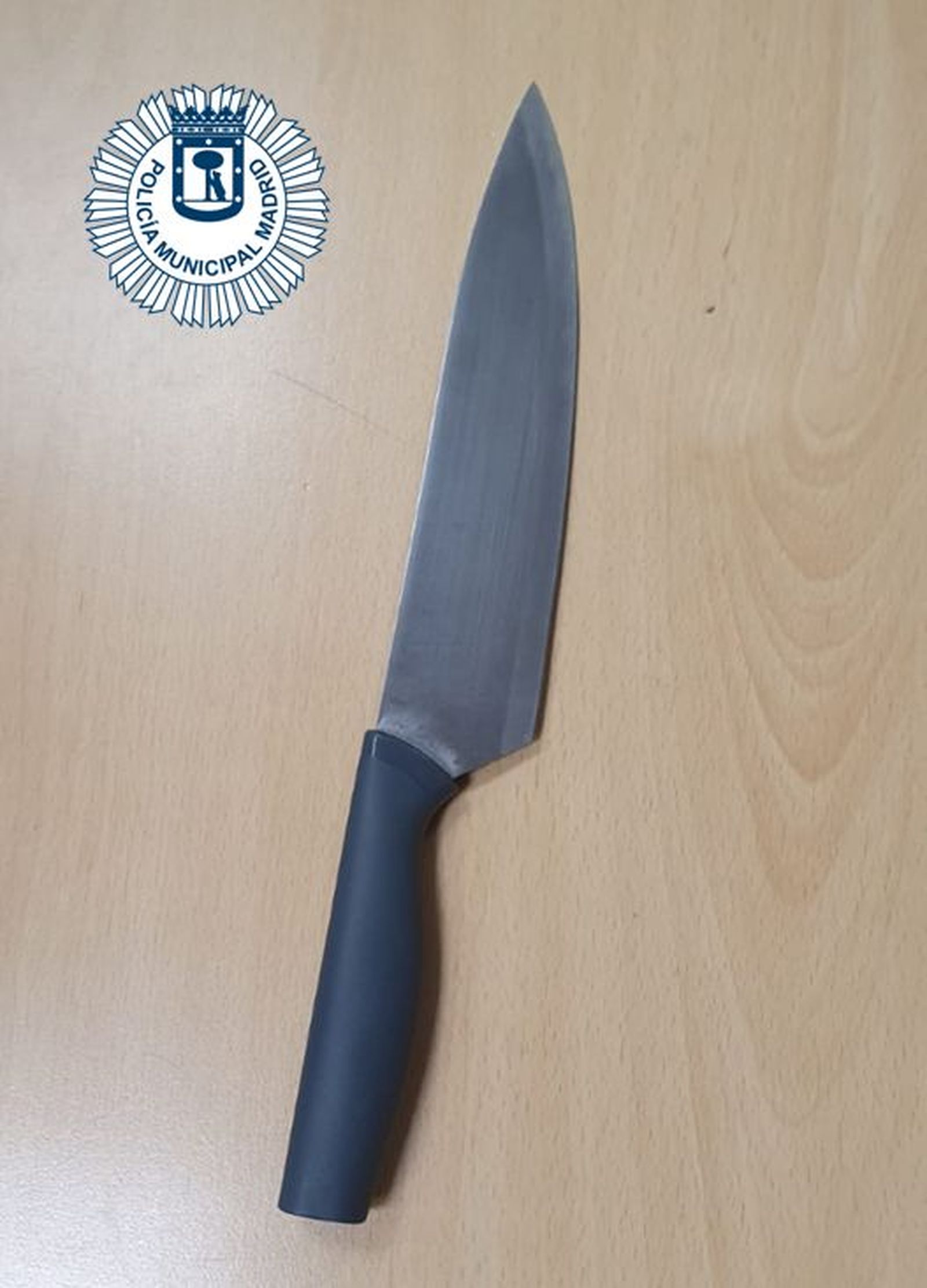 Cuchillo requisado por la Policía Municipal de Madrid