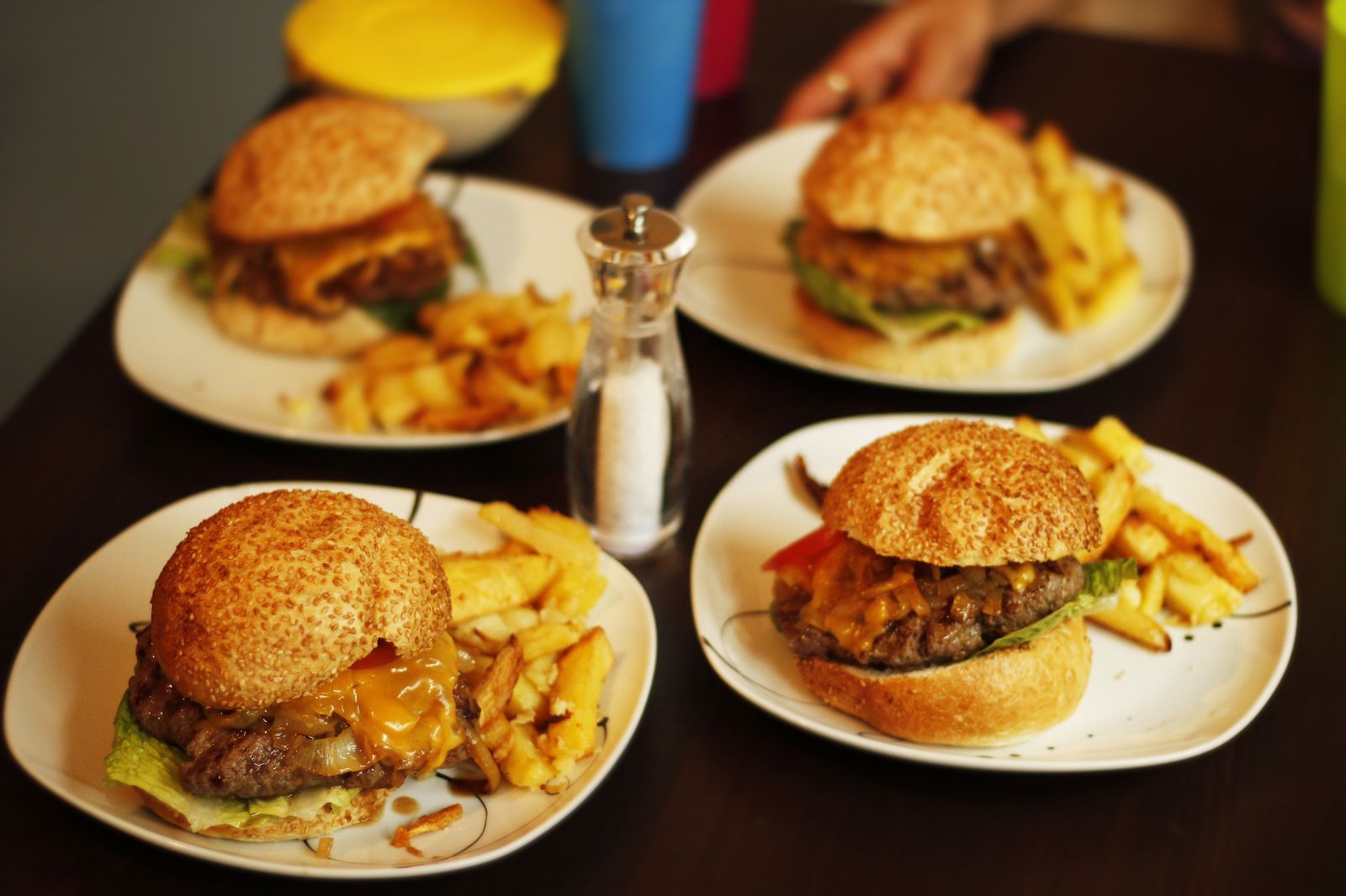 ¿Arte con hamburguesas?