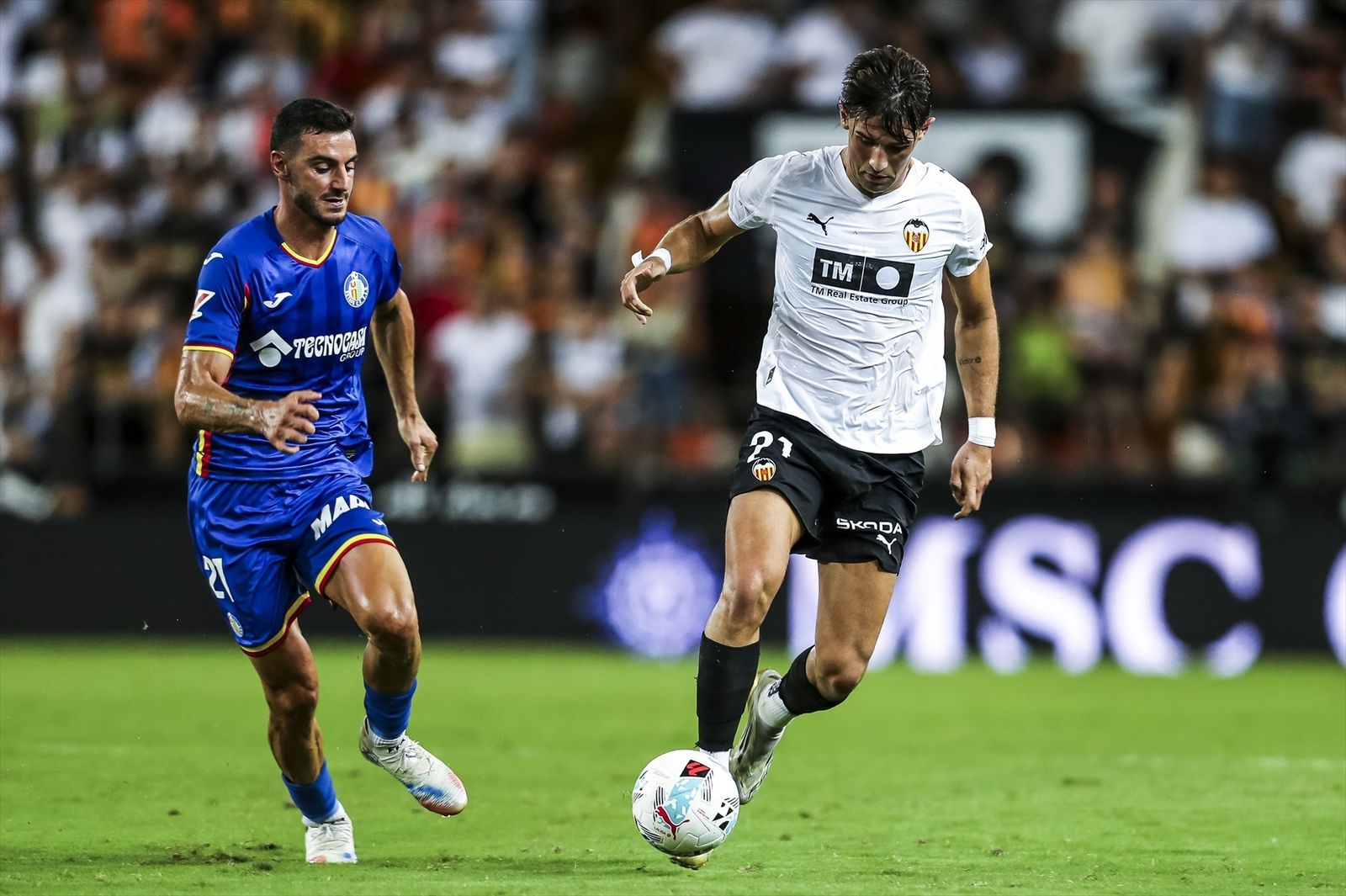Fin a la racha del Getafe con la primera victoria del Valencia