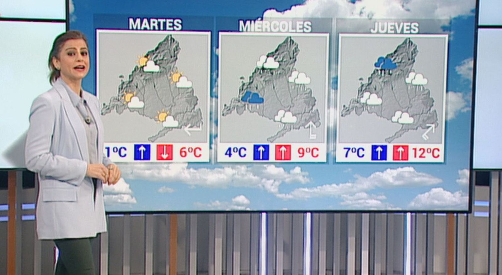 Lluvia y viento desde el miércoles en Madrid, que ayudarán a derretir la nieve y el hielo