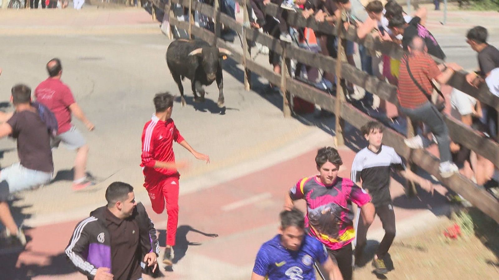 Mucho público y sin incidentes en el último encierro taurino de Collado Villalba