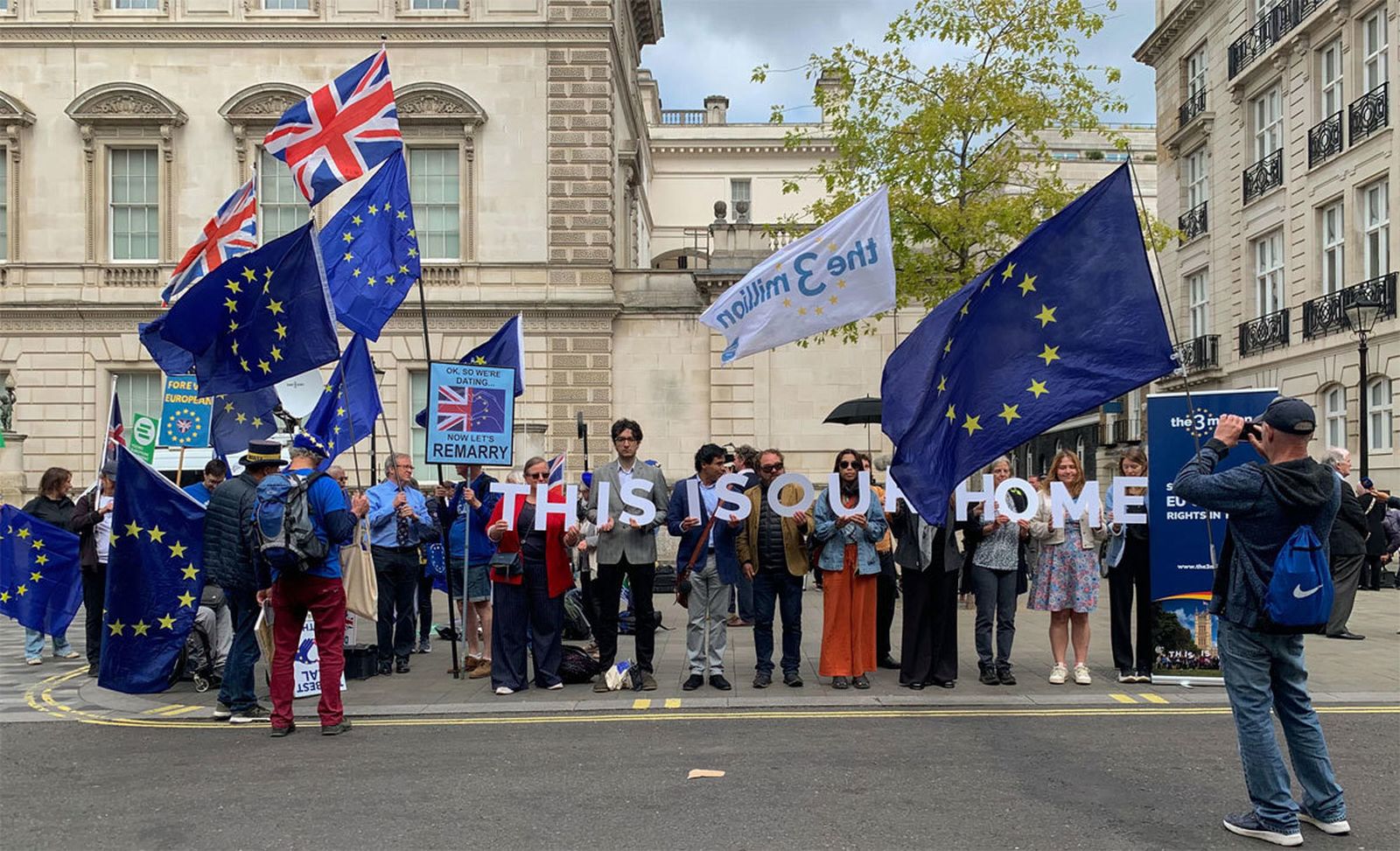 Manifestantes contrarios al Brexit en Londres Brexit