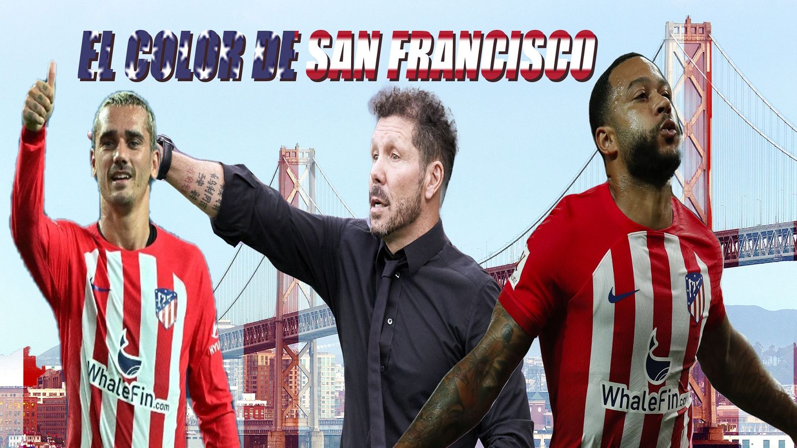 El Atlético, en San Francisco, última parada de la gira