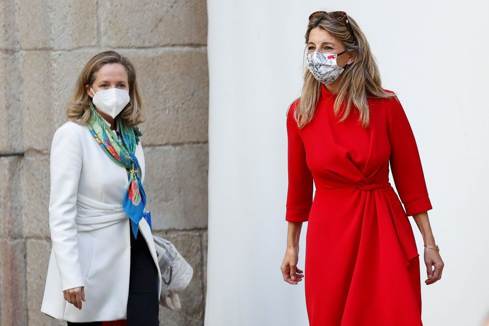 Frío reencuentro de Calviño y Díaz pese a los esfuerzos de Moncloa por normalizar