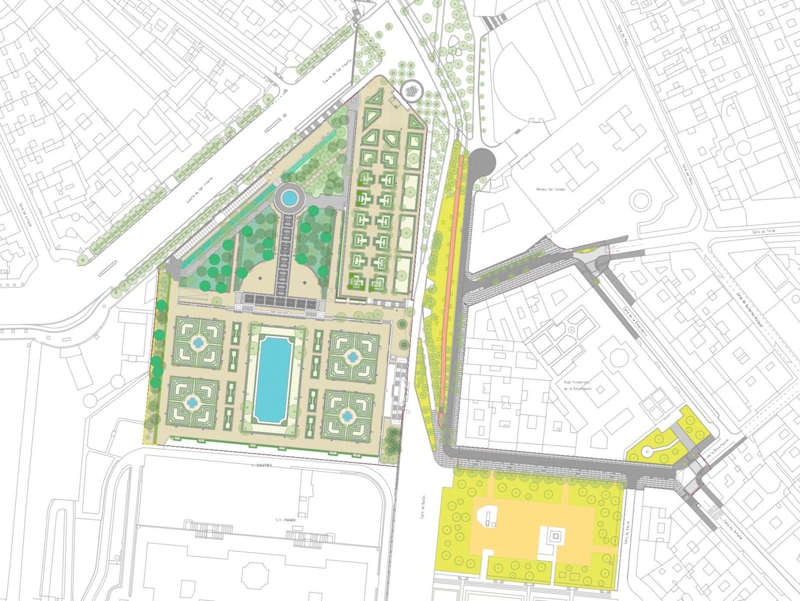 Los Jardines de Sabatini, en obras antes de primavera