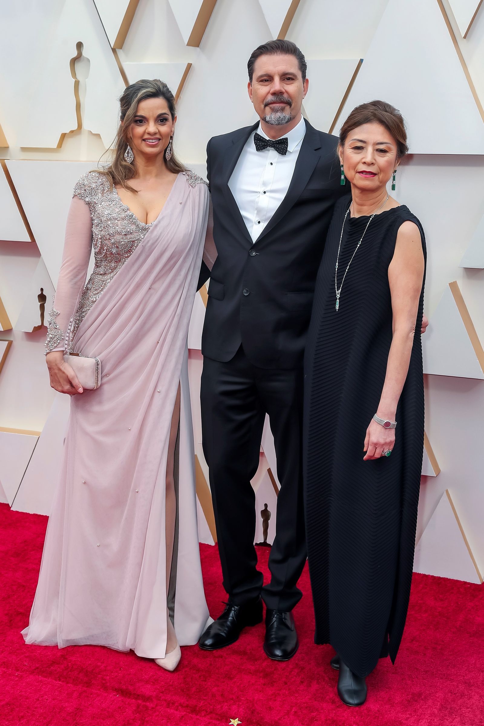 El director español Sergio Pablos, con la productora venezolana Marisa Roman y la japonesa Jinko Gotoh, creadores de 'Klaus'
