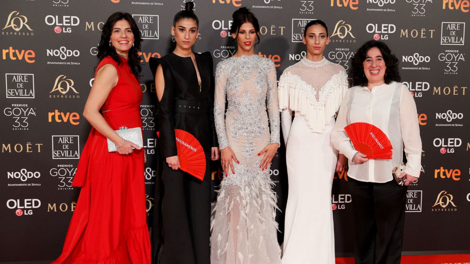 Las actrices Rosy Rodríguez, Zaira Romero y Carolina Yuste