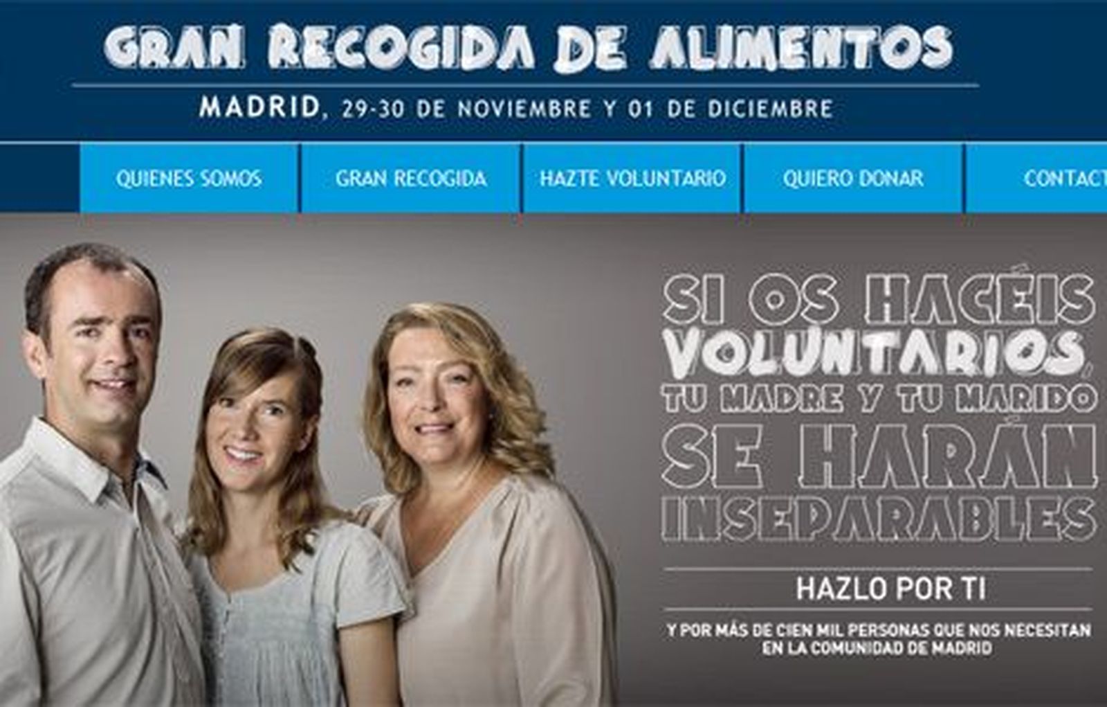 El Banco de Alimentos necesita 12.000 voluntarios para una recogida solidaria