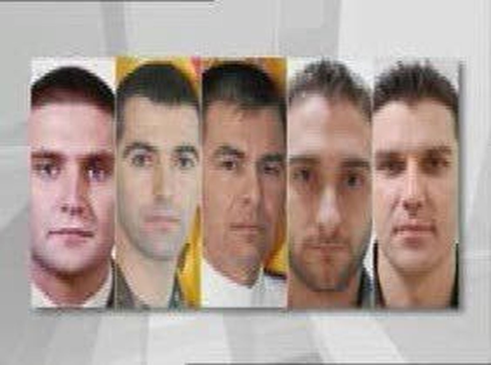 Los cinco militares fallecidos