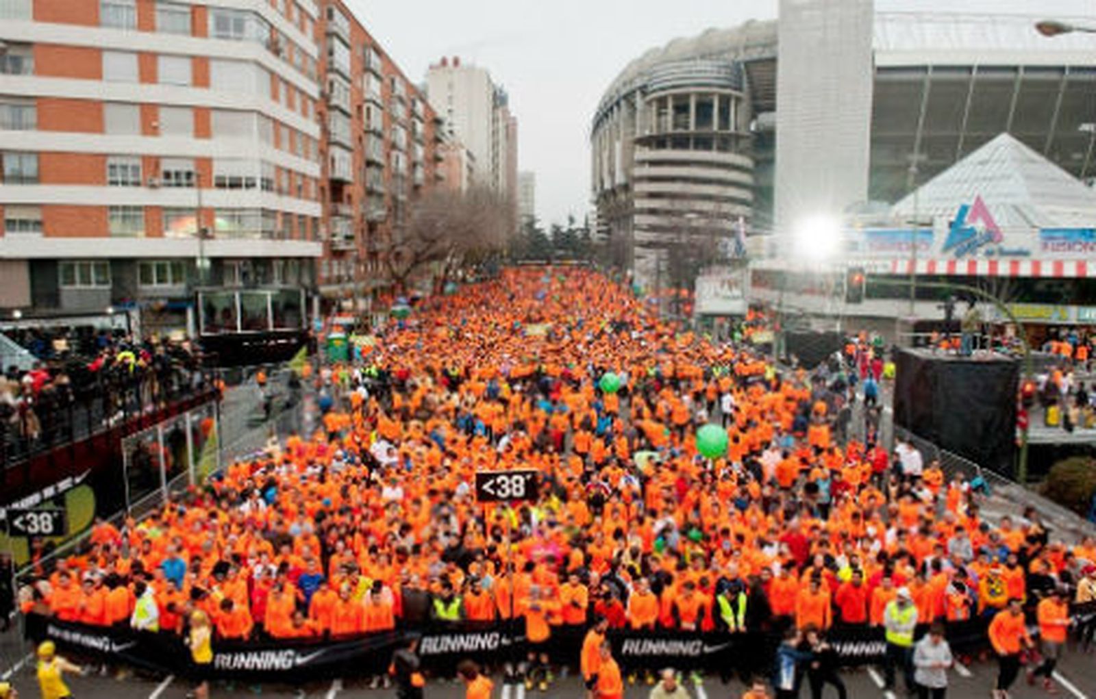 Salida de la San Silvestre 2012
