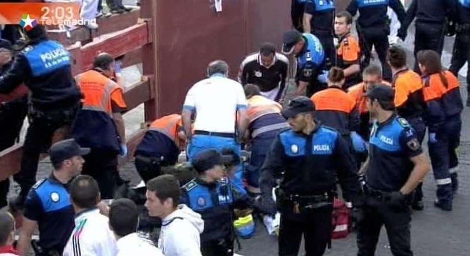 Siete heridos por caídas en el cuarto encierro de San Sebastián de los Reyes