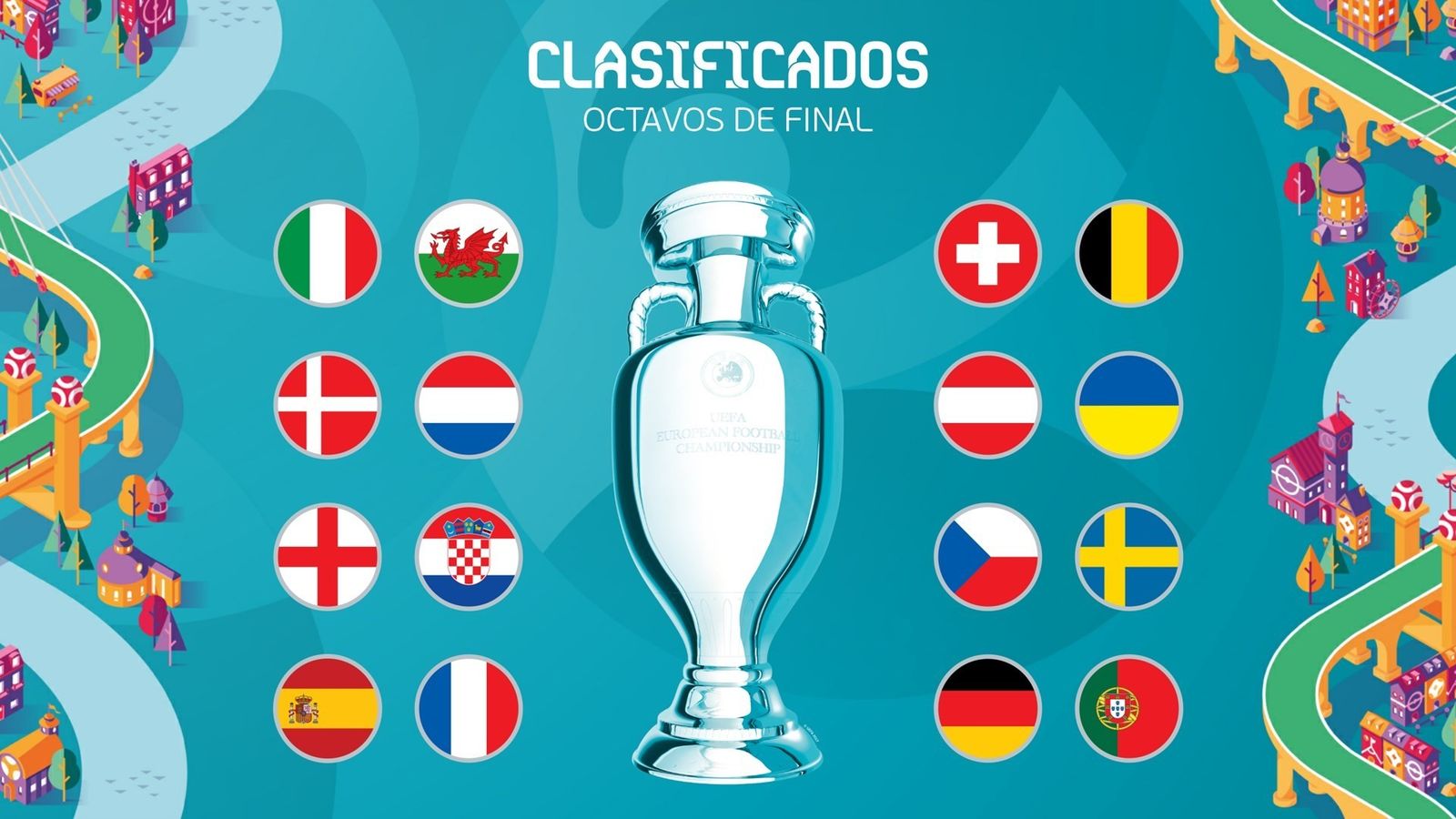 Equipoos clasificados para octavos