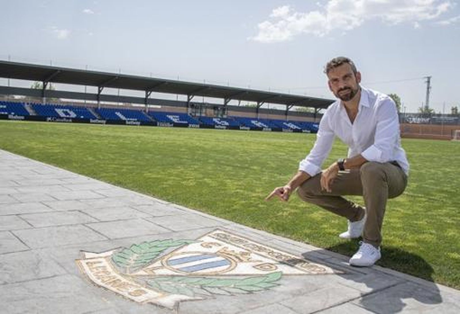 Carlos Martínez, entrenador del Leganés B, único equipo invicto del fútbol español