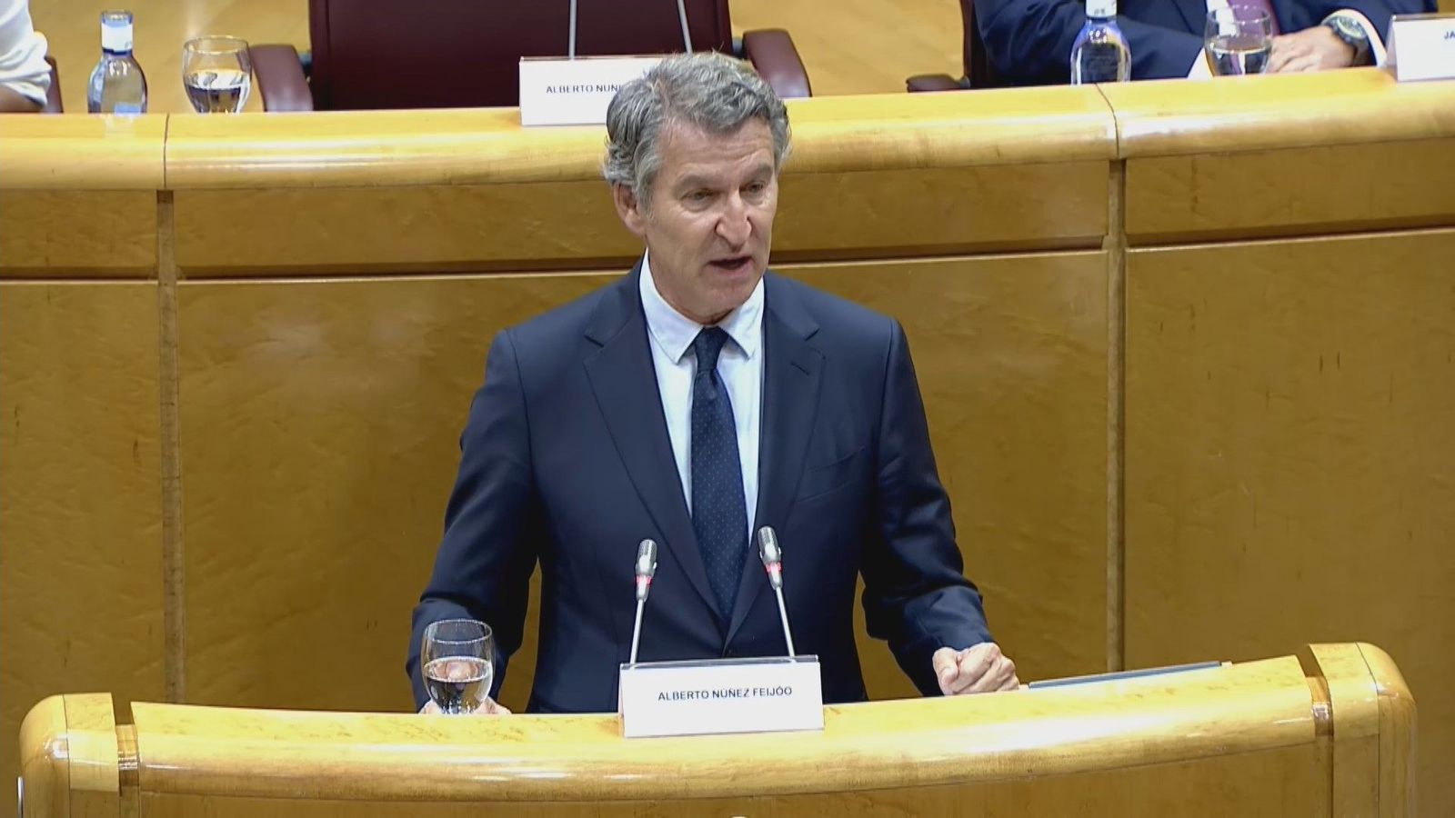 Feijóo anuncia un conflicto de atribuciones del Senado ante el TC por el bloqueo "sistemático" de leyes del PP