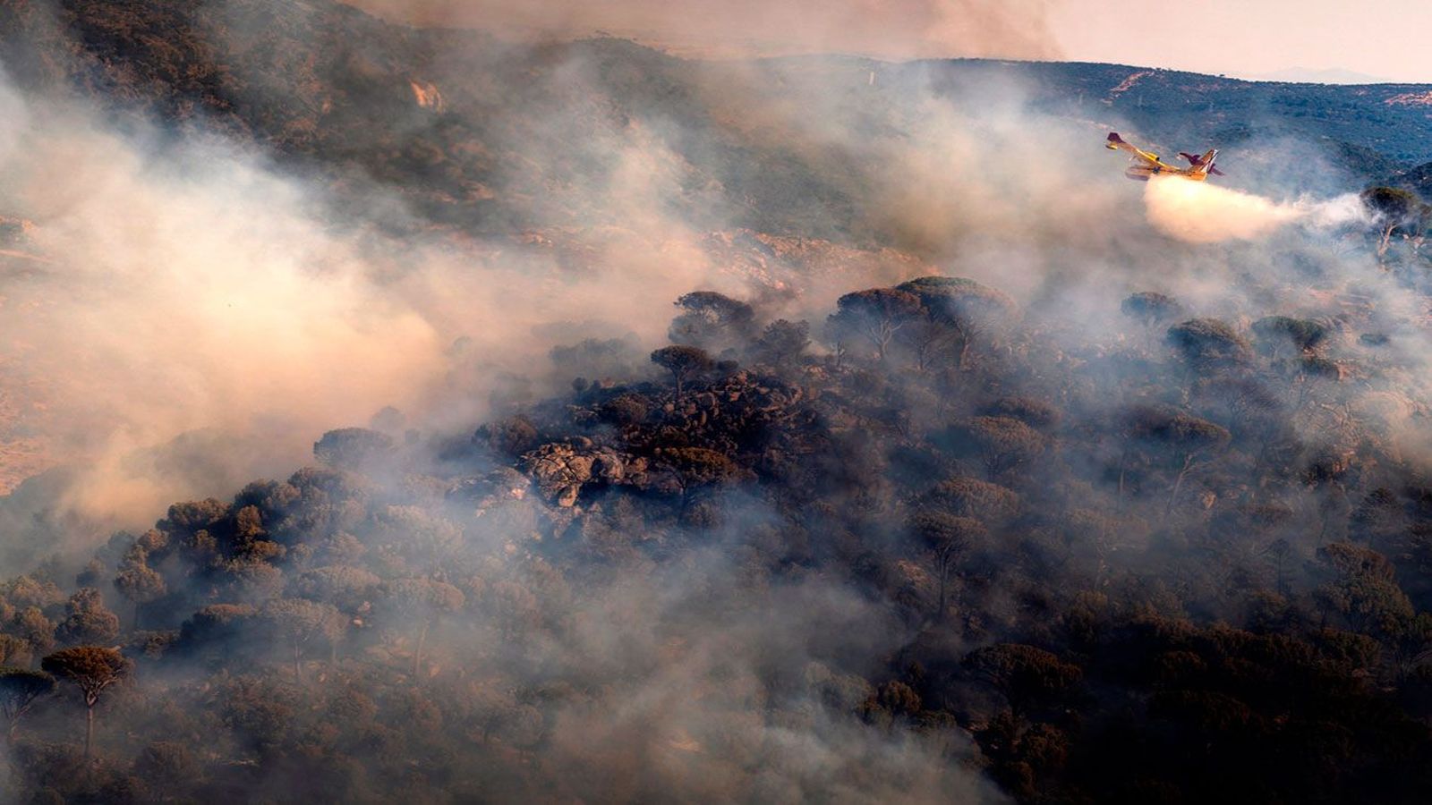 La Unidad Militar de Emergencias se suma a la lucha contra el fuego en Avila