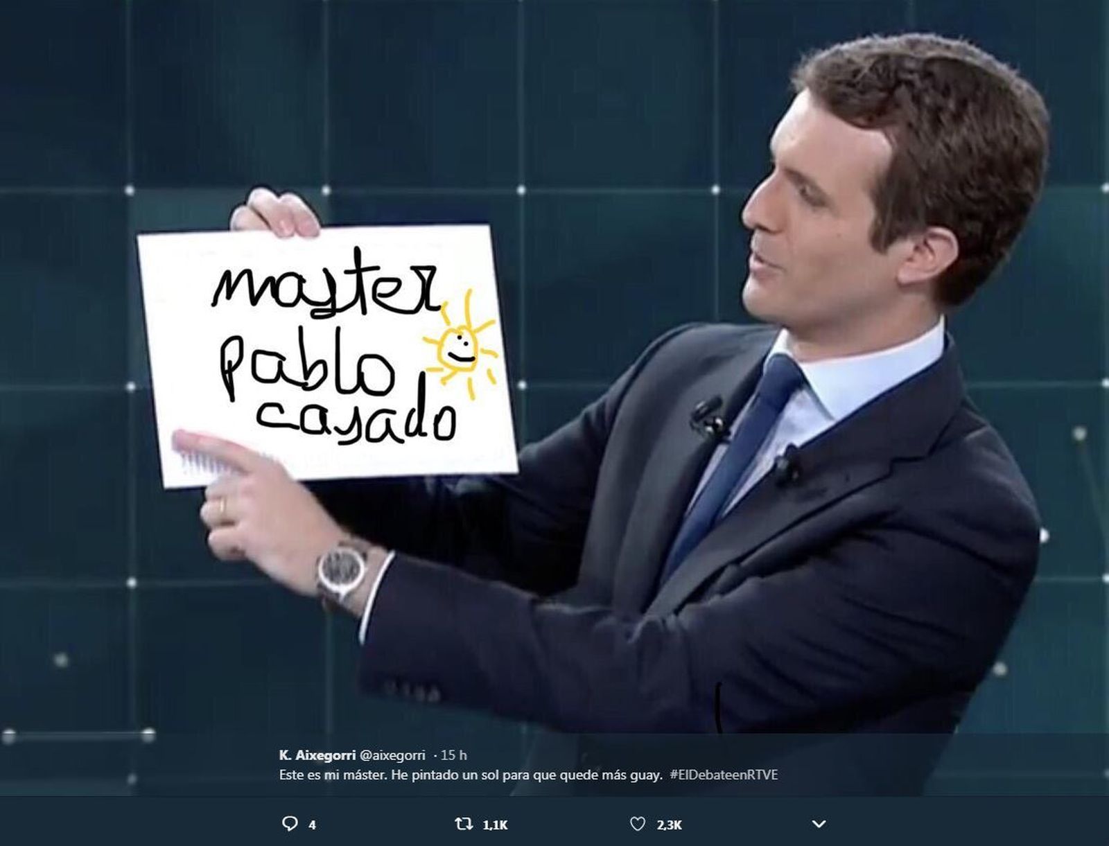 Rivera no fue el único con cartelitos