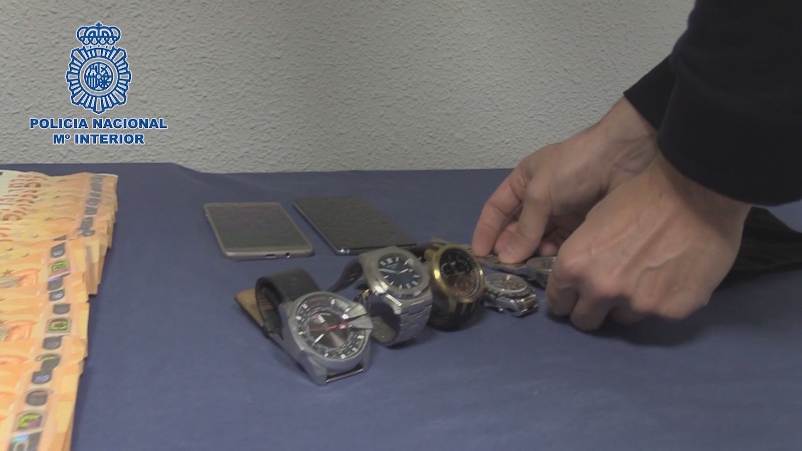 Cae una banda de robo de relojes de lujo: hay 6 detenidos, 3 pillados in fraganti
