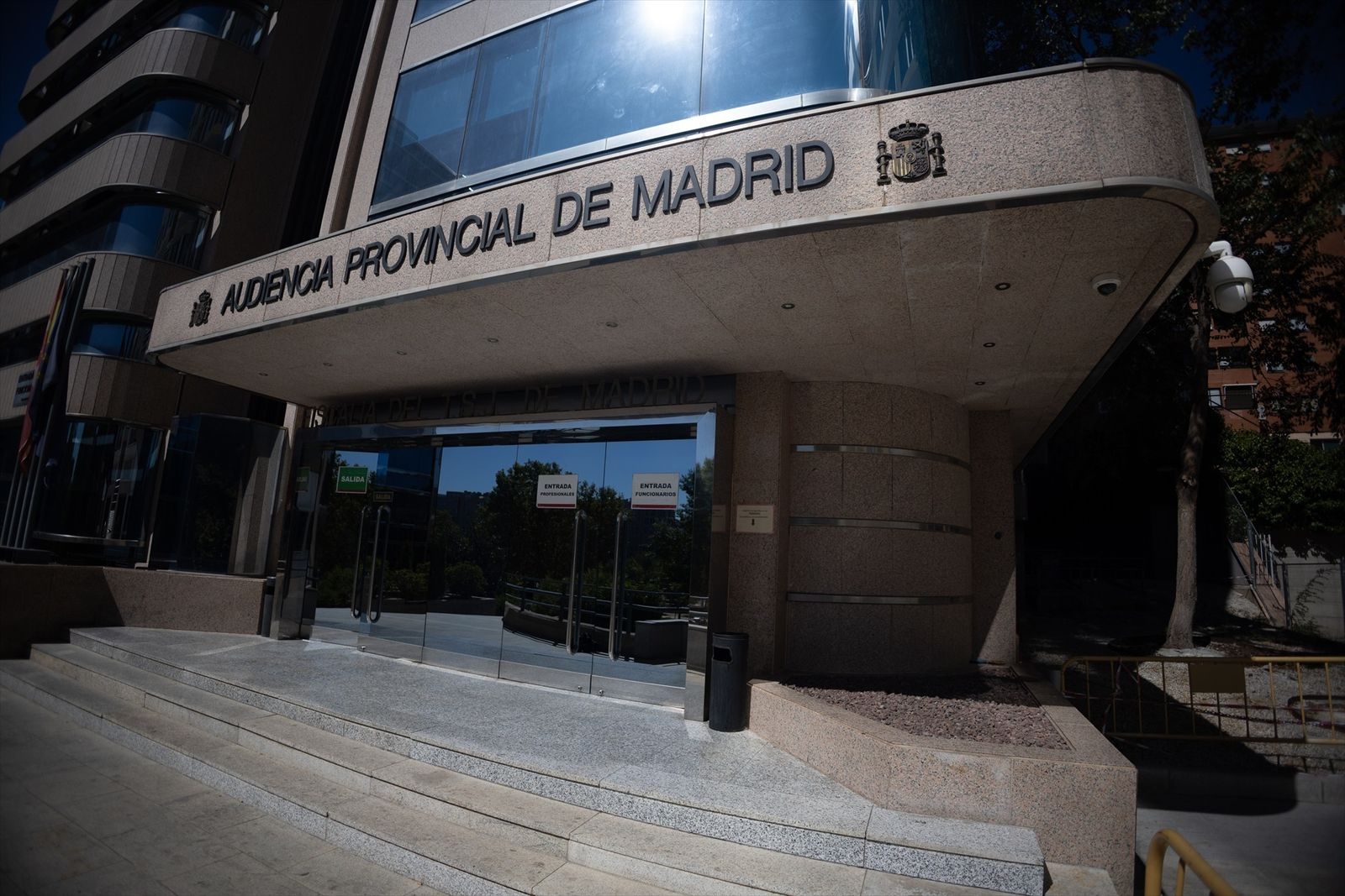 Fachada de la sede de la Audiencia Provincial de Madrid