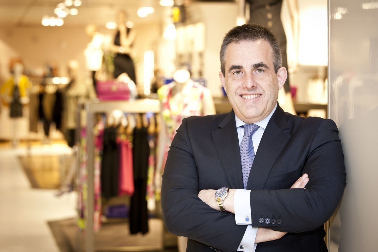 Víctor del Pozo en uno de los centros de El Corte Inglés