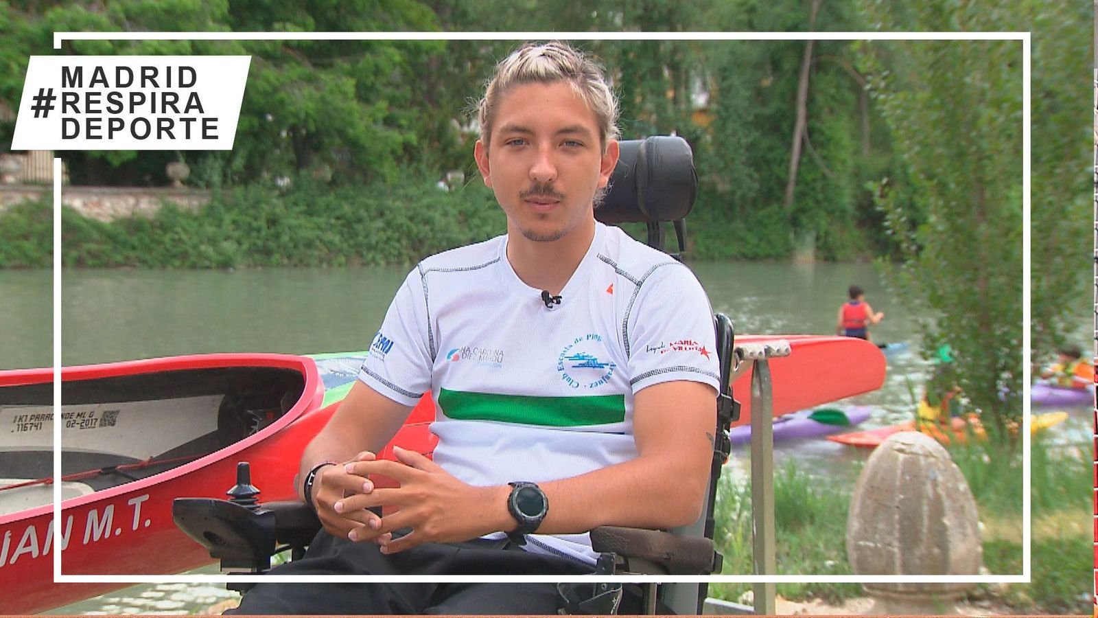 La historia de superación de Adrián, de la silla de ruedas a la canoa