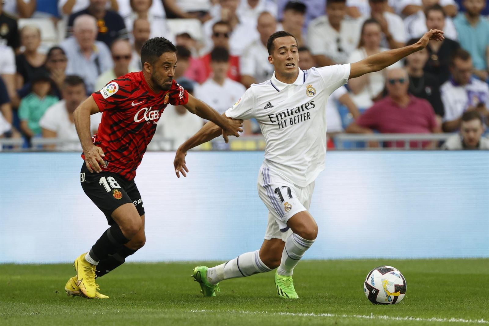 Lucas Vázquez ante el Mallorca