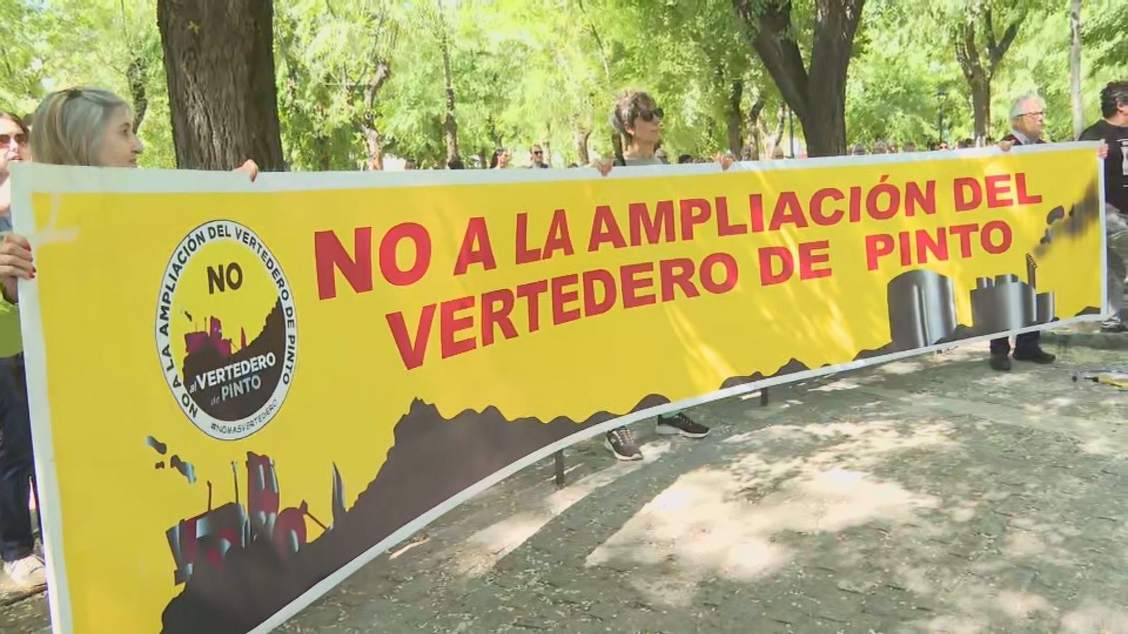 Protesta contra el vertedero de Pinto
