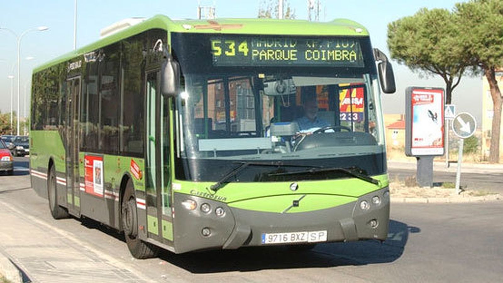 Autobús de la Línea 534, que une Madrid con Xanadú