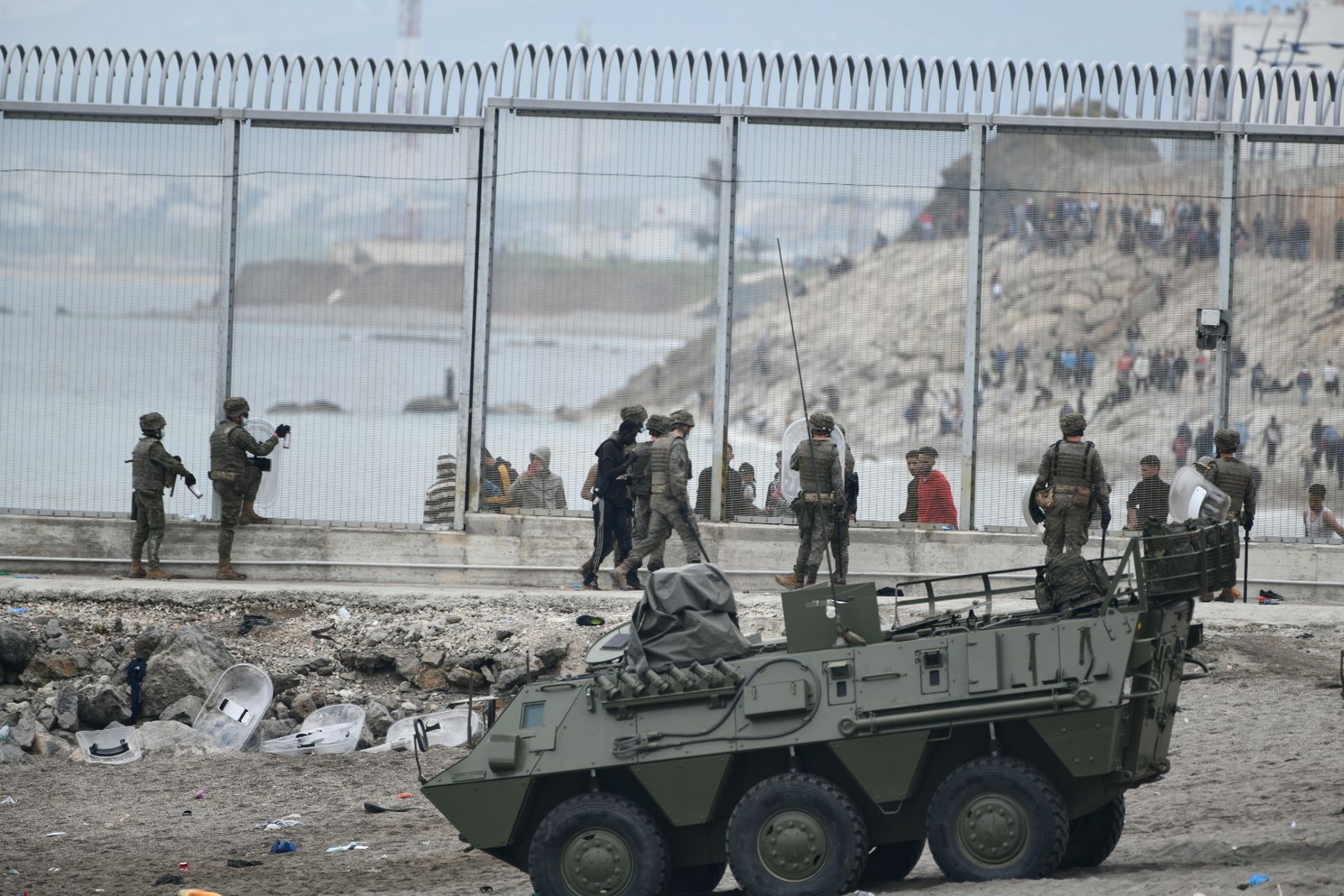 Frontera de Ceuta con Marruecos