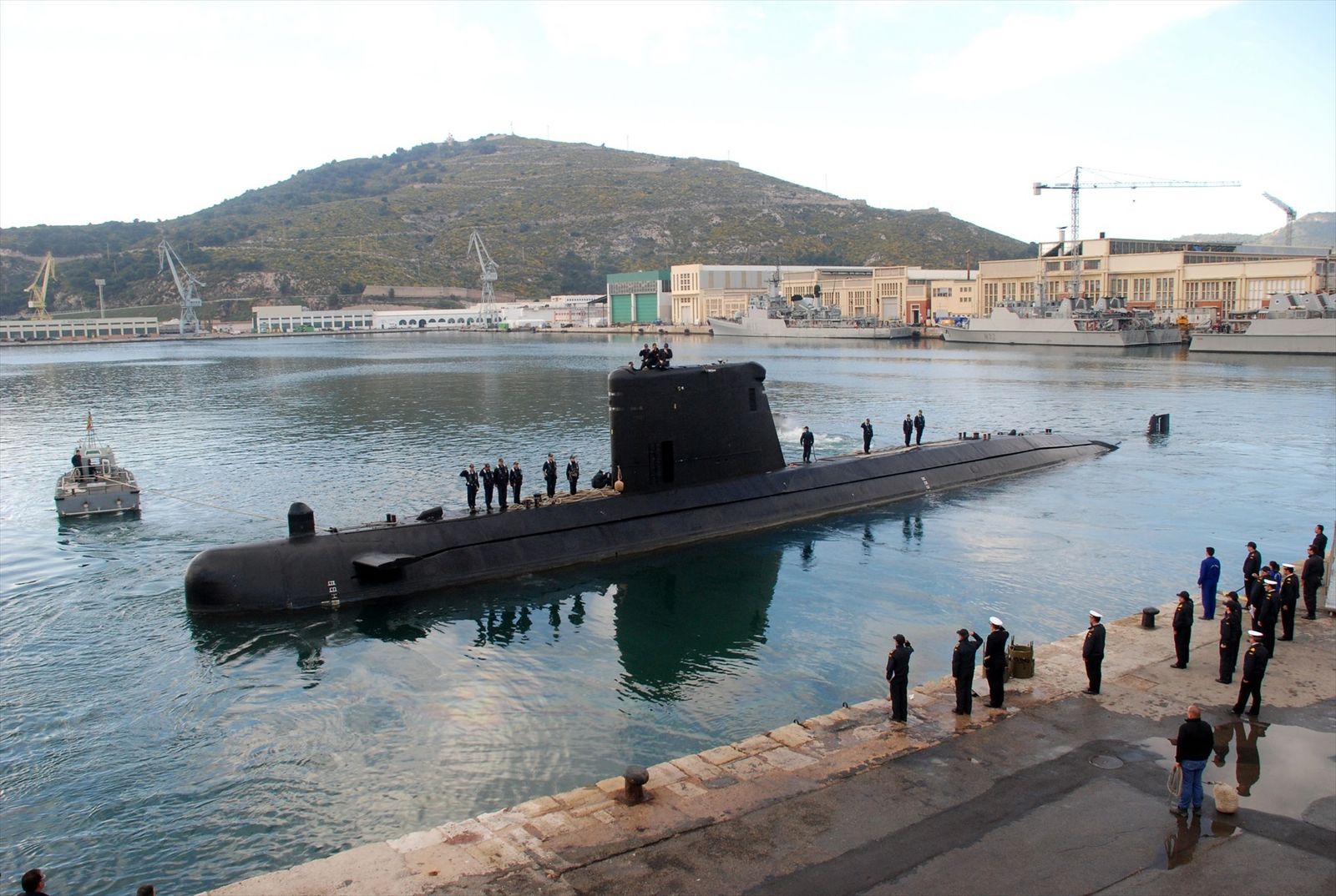 El submarino de la Armada S-74 'Tramontana'