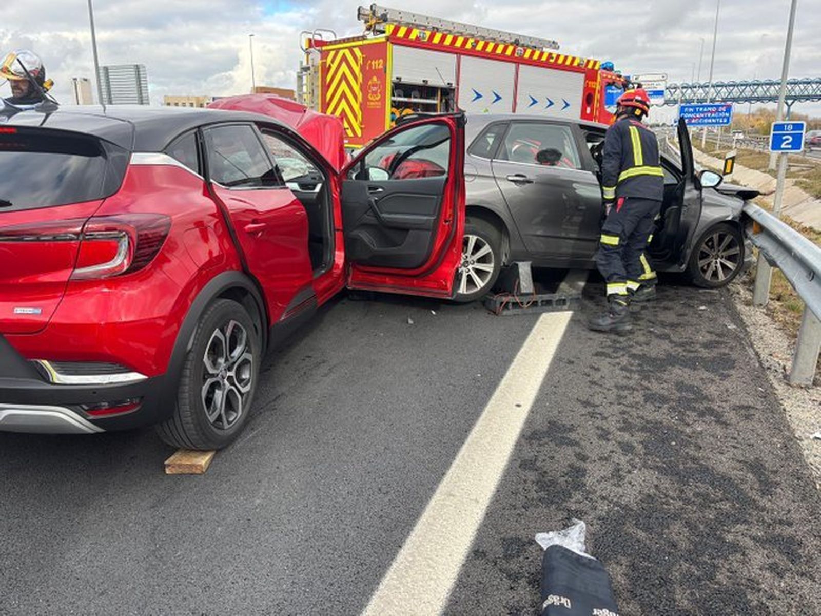 Accidente en la A-5 a la altura de Móstoles