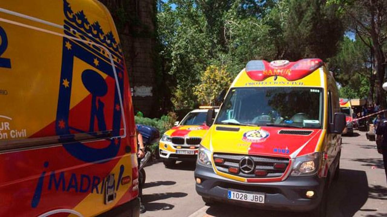 33 heridos leves por el accidente en una montaña rusa del Parque de Atracciones