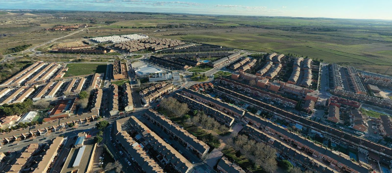 Vista aérea de Perales del Río, en Getafe