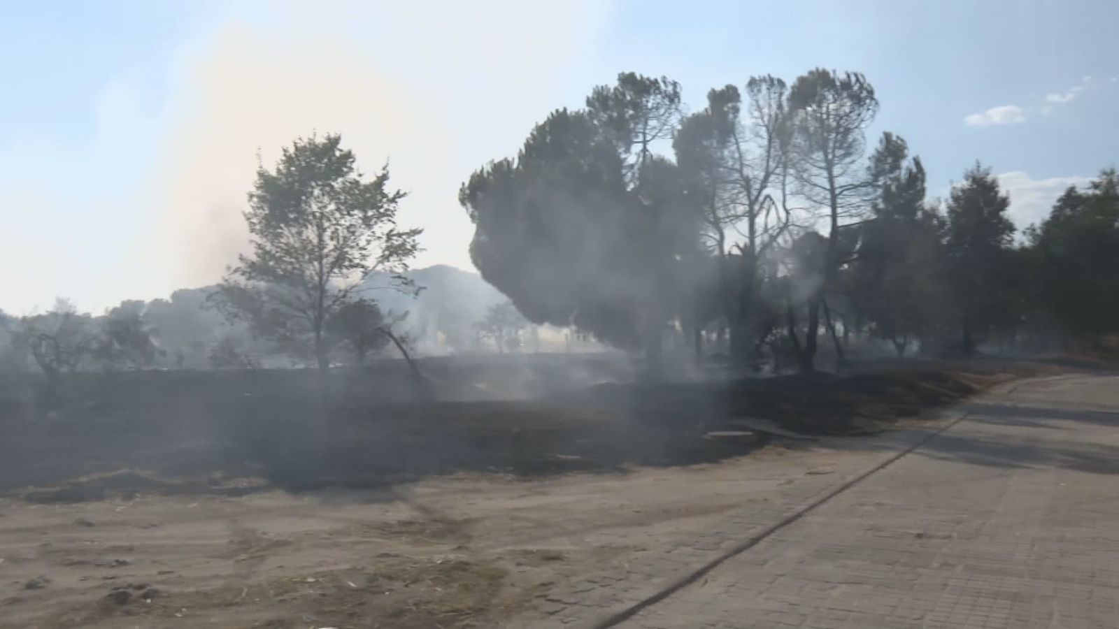 Incendio forestal en Cuatro Vientos