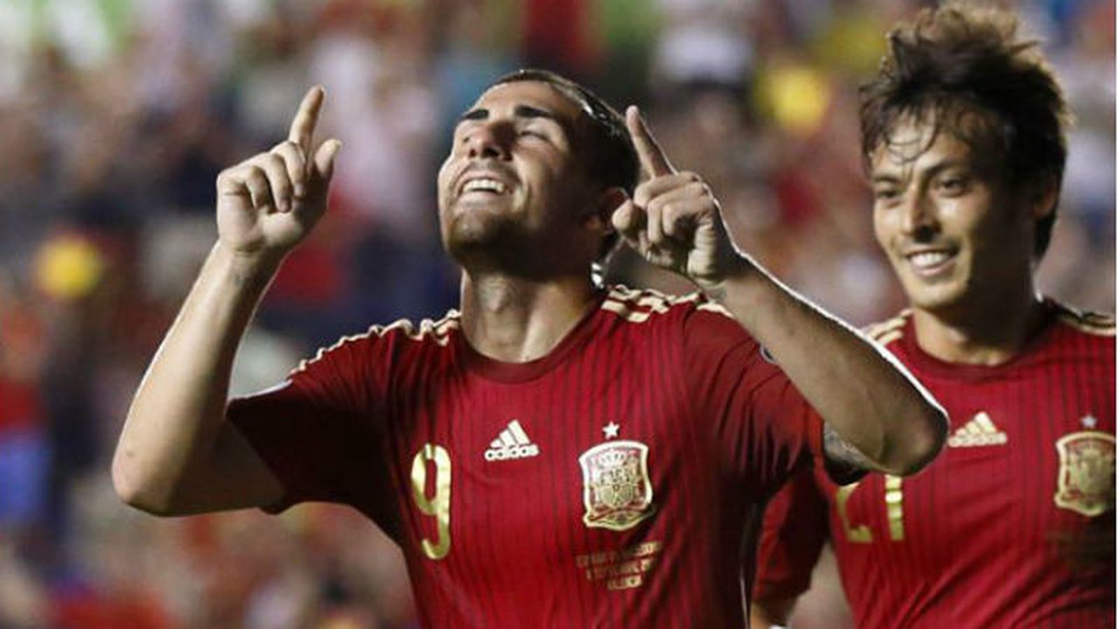 Alcácer, jugador de la selección española