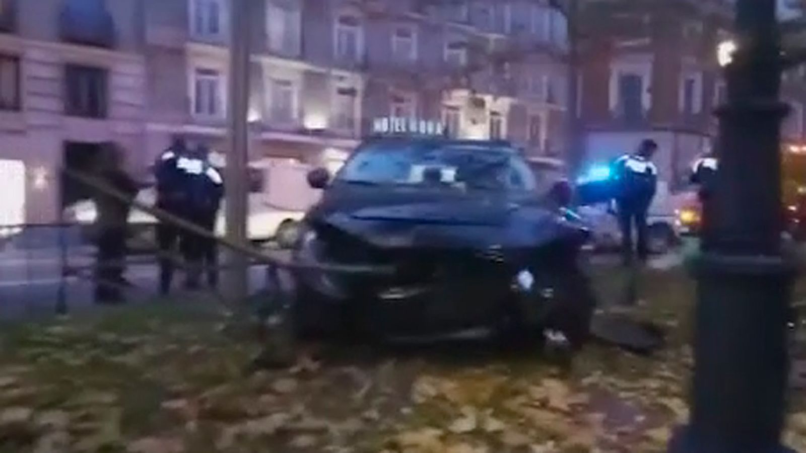 Accidente en el Paseo del Prado