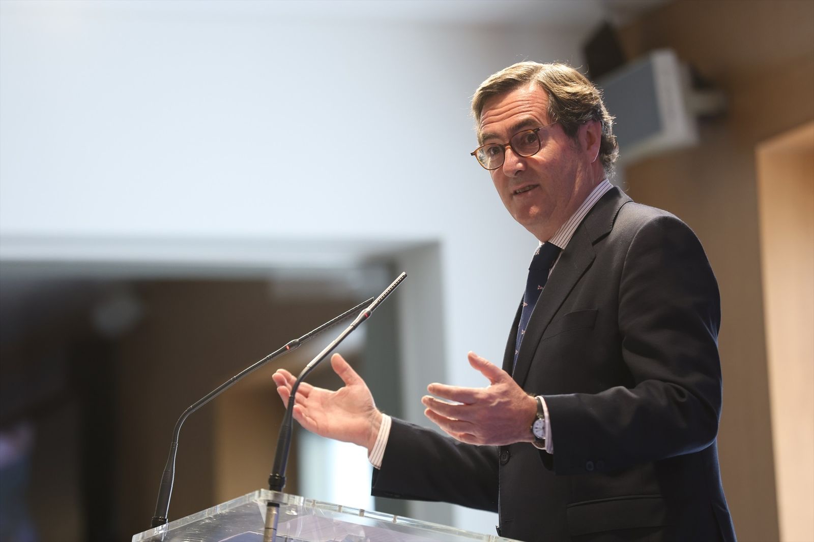 El presidente de la CEOE, Antonio Garamendi