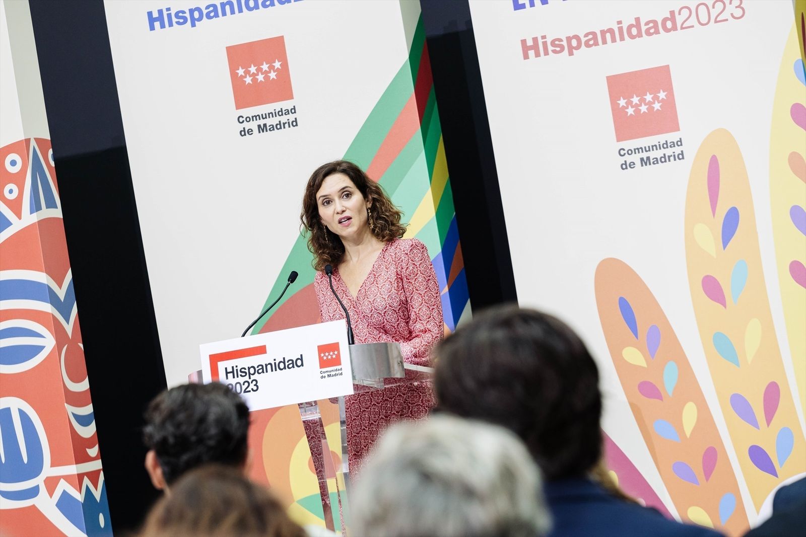 Ayuso en la presentación del programa Hispanidad 2023